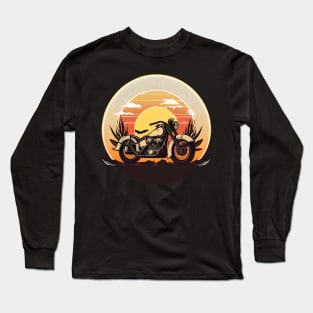 Retro Motorcycle Vintage Long Sleeve T-Shirt